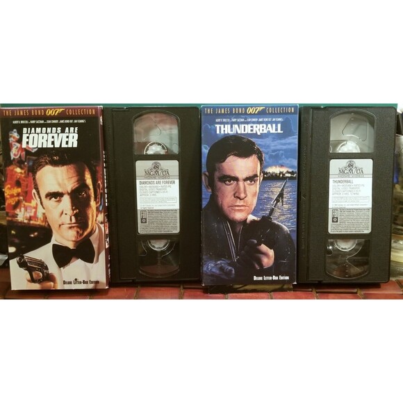 6 VHS Tapes The James Bond 007 Collection Deluxe Letterbox Format Sean Connery - Picture 4 of 5